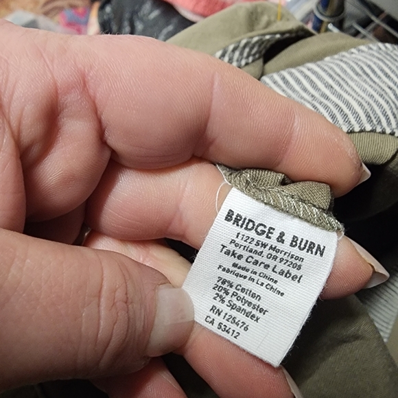 BRIDGE & BURN Khaki Jumpsuit/Overalls, Size Small - Picture 3 of 4